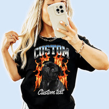 Load image into Gallery viewer, Custom Flame Unisex T-Shirt