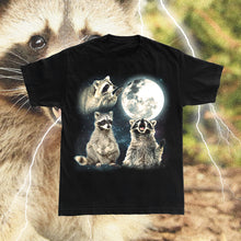 Load image into Gallery viewer, Raccoons Howling At The Moon Vintage 90s Unisex T-Shirt