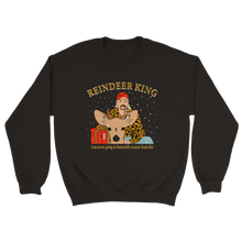 Load image into Gallery viewer, Reindeer King Unisex Xmas Sweater
