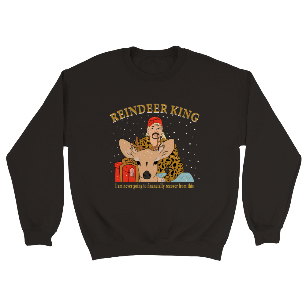 Reindeer King Unisex Xmas Sweater