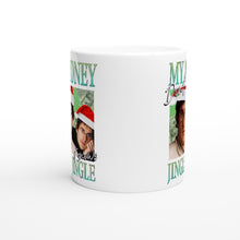 Load image into Gallery viewer, Louis Theroux Jiggle Jiggle Christmas Mug
